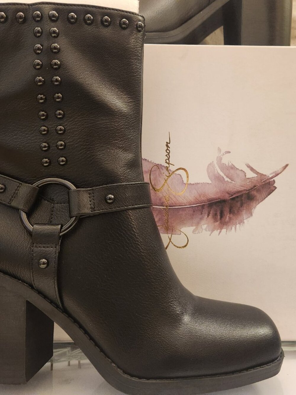 Jessica Simpson Black "Bernique" Narnia Boots. NIB. Size 9.5M(Regular)
